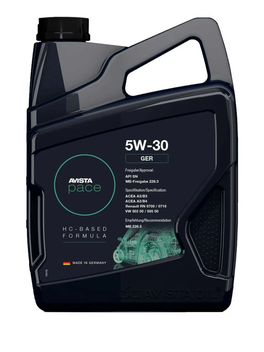 Изображение Масло моторное AVISTA PACE GER 5W-30 5л 173064 Масло моторное AVISTA PACE GER 5W-30 5л 173064