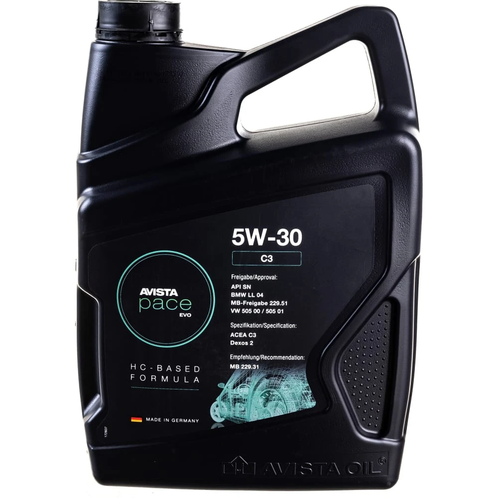 Изображение Масло моторное AVISTA 5W-30 5л 173503 Масло моторное AVISTA 5W-30 5л 173503