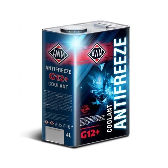 Изображение (01266) АНТИФРИЗ КРАСНЫЙ 4L (ГОТОВЫЙ) AWM12+ Ready Mix/ G12+ до -37°С мет.канистра AWM 430208038 (01266) АНТИФРИЗ КРАСНЫЙ 4L (ГОТОВЫЙ) AWM12+ Ready Mix/ G12+ до -37°С мет.канистра AWM 430208038
