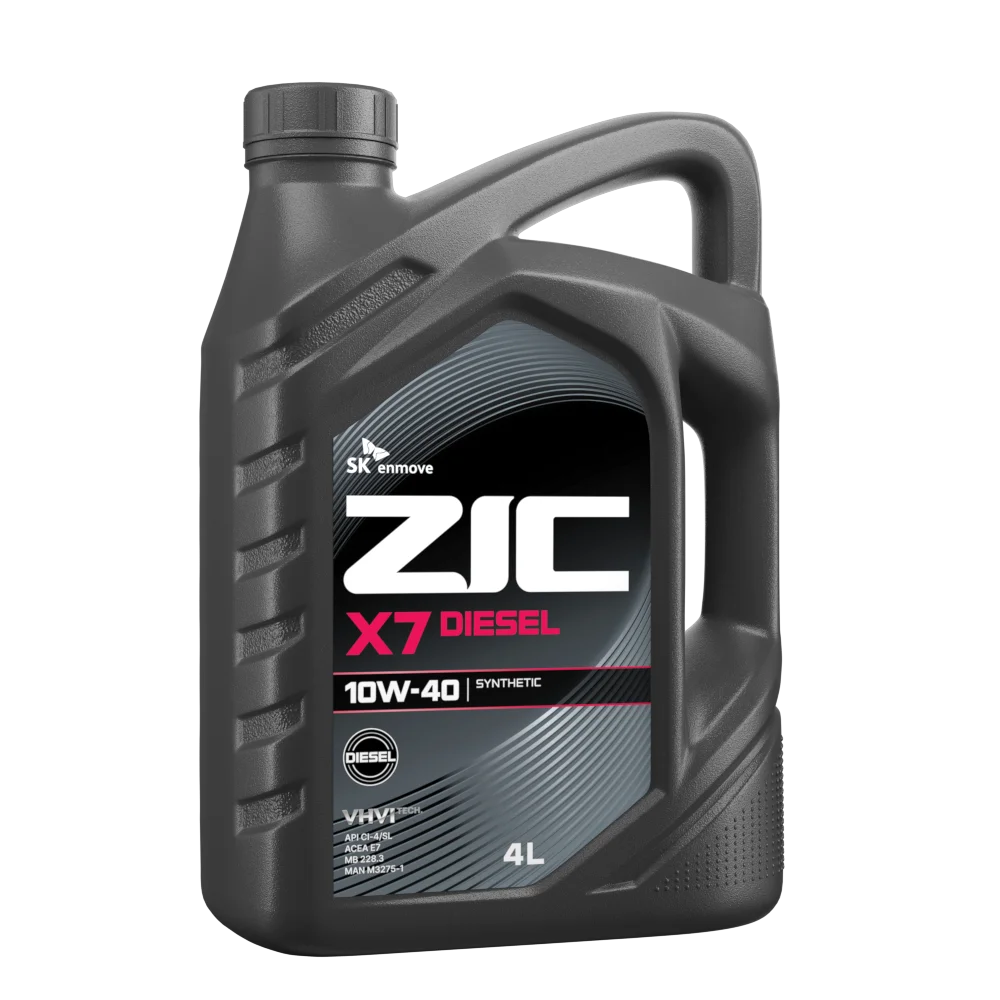 Масло моторное ZIC X7 DIESEL 10W-40 4л 162607