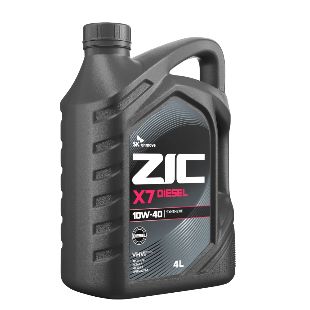 Изображение Масло моторное ZIC X7 DIESEL 10W-40 4л 162607 Масло моторное ZIC X7 DIESEL 10W-40 4л 162607