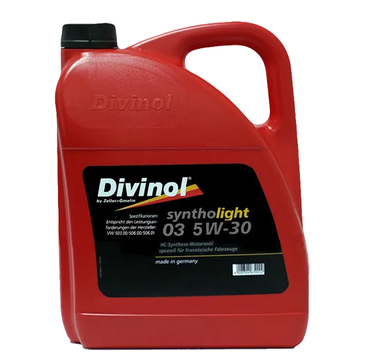 Масло моторное DIVINOL SYNTHOLIGHT 03 5W-30 5л 49251-K007