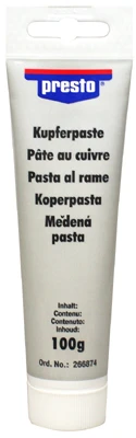 Изображение Смазка медная PRESTO для колодок 0.1кг 266874 Смазка медная PRESTO для колодок 0.1кг 266874