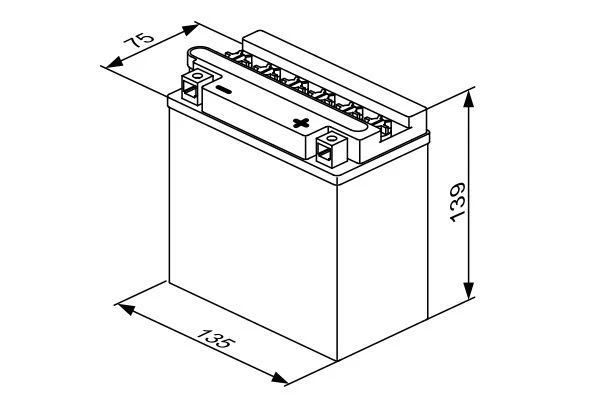 Изображение Стартерная аккумуляторная батарея BOSCH 0 092 M4F 270 Стартерная аккумуляторная батарея BOSCH 0 092 M4F 270