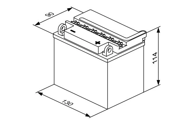 Изображение Стартерная аккумуляторная батарея BOSCH 0 092 M4F 230 Стартерная аккумуляторная батарея BOSCH 0 092 M4F 230