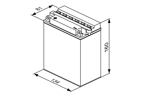 Изображение Стартерная аккумуляторная батарея BOSCH 0 092 M4F 330 Стартерная аккумуляторная батарея BOSCH 0 092 M4F 330