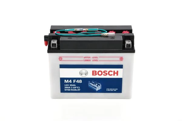 Изображение Стартерная аккумуляторная батарея BOSCH 0 092 M4F 480 Стартерная аккумуляторная батарея BOSCH 0 092 M4F 480