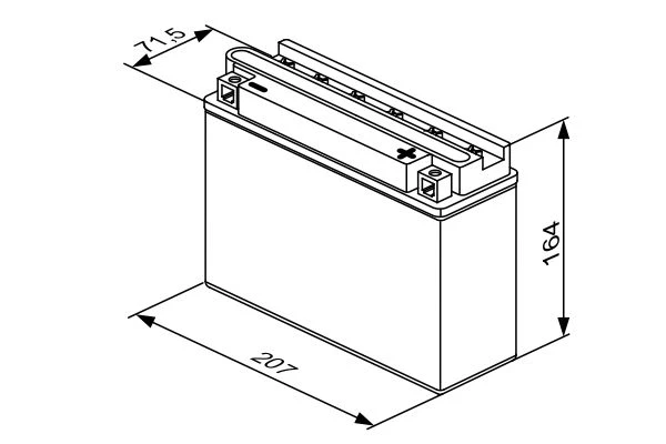 Изображение Стартерная аккумуляторная батарея BOSCH 0 092 M4F 400 Стартерная аккумуляторная батарея BOSCH 0 092 M4F 400