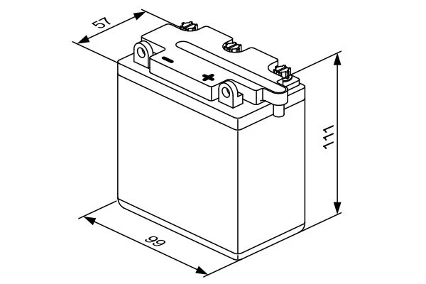 Изображение Стартерная аккумуляторная батарея BOSCH 0 092 M4F 070 Стартерная аккумуляторная батарея BOSCH 0 092 M4F 070