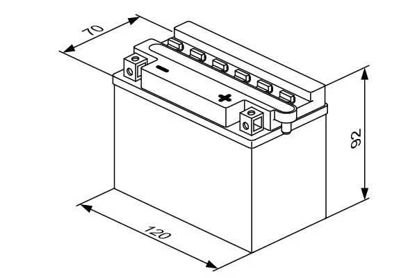 Изображение Стартерная аккумуляторная батарея BOSCH 0 092 M4F 170 Стартерная аккумуляторная батарея BOSCH 0 092 M4F 170