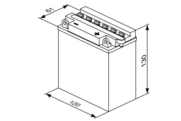 Изображение Стартерная аккумуляторная батарея BOSCH 0 092 M4F 180 Стартерная аккумуляторная батарея BOSCH 0 092 M4F 180