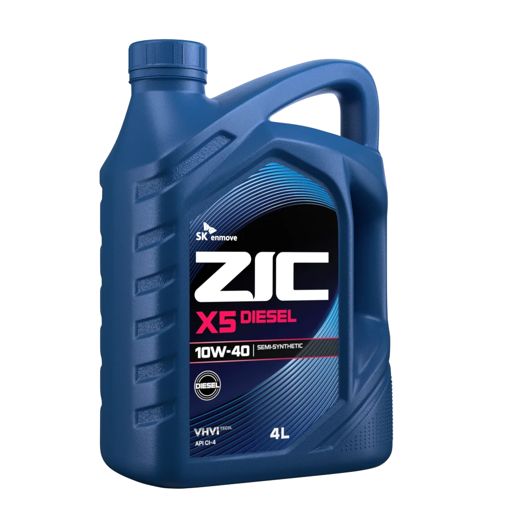 Изображение Масло моторное ZIC X5 DIESEL 10W-40 4л 162660 Масло моторное ZIC X5 DIESEL 10W-40 4л 162660