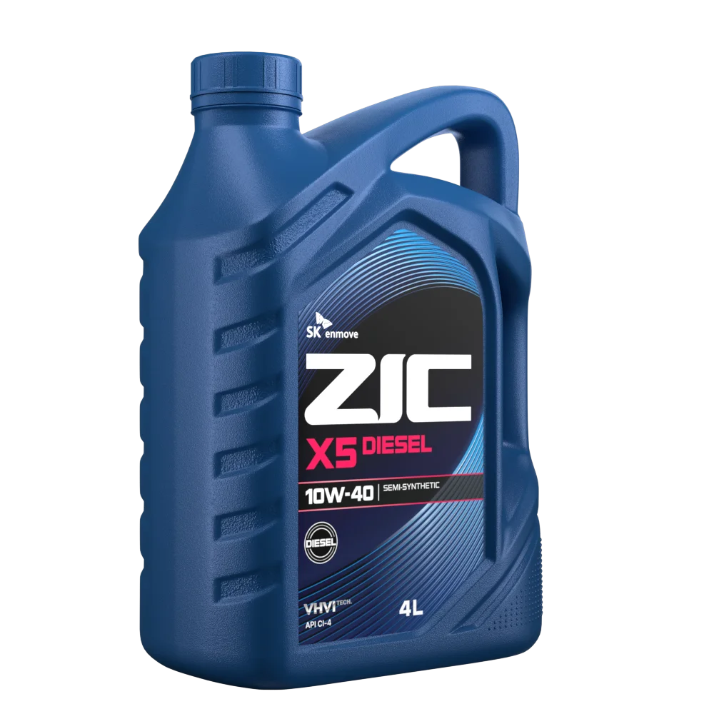 Изображение Масло моторное ZIC X5 DIESEL 10W-40 4л 162660 Масло моторное ZIC X5 DIESEL 10W-40 4л 162660