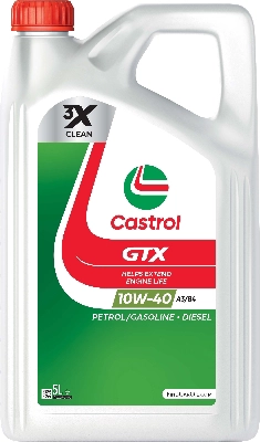Масло моторное CASTROL GTX 10W-40 5л 15F8FC