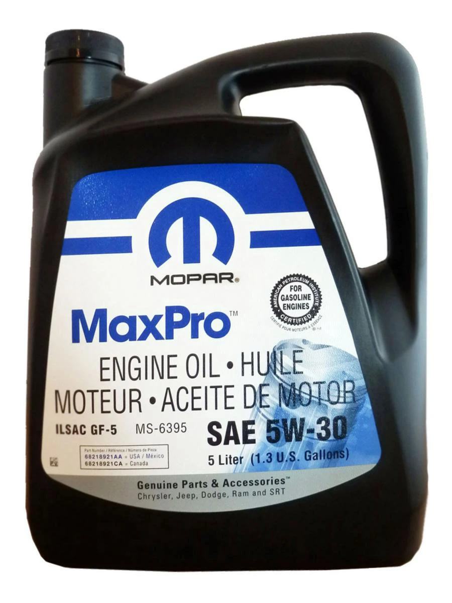 Изображение Масло моторное CHRYSLER 5W-30 5л 68218921AA Масло моторное CHRYSLER 5W-30 5л 68218921AA