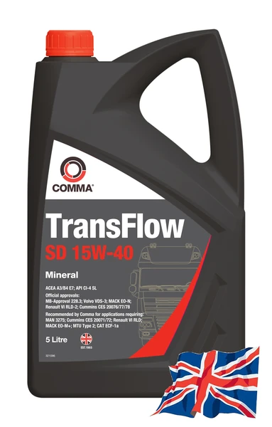 Масло моторное COMMA TRANSFLOW SD 15W-40 5л TFSD5L