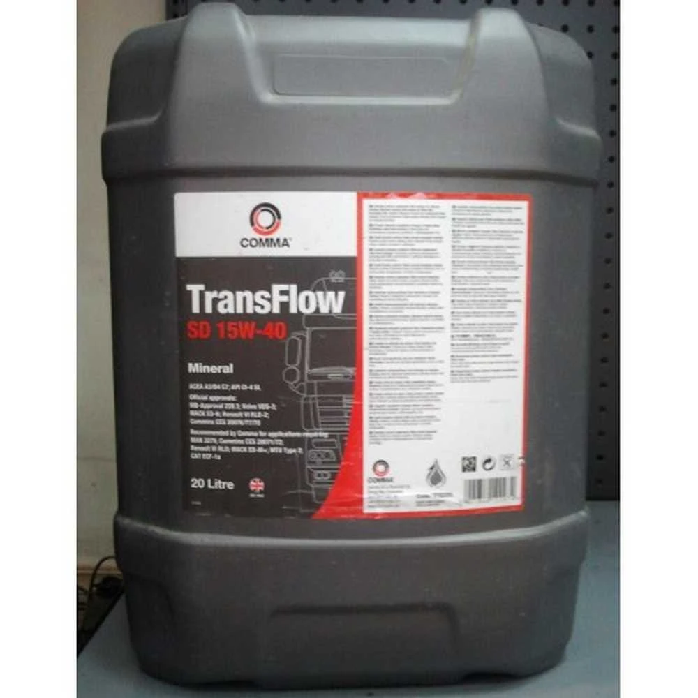 Изображение Масло моторное COMMA TRANSFLOW SD 15W-40 20л TFSD20L Масло моторное COMMA TRANSFLOW SD 15W-40 20л TFSD20L