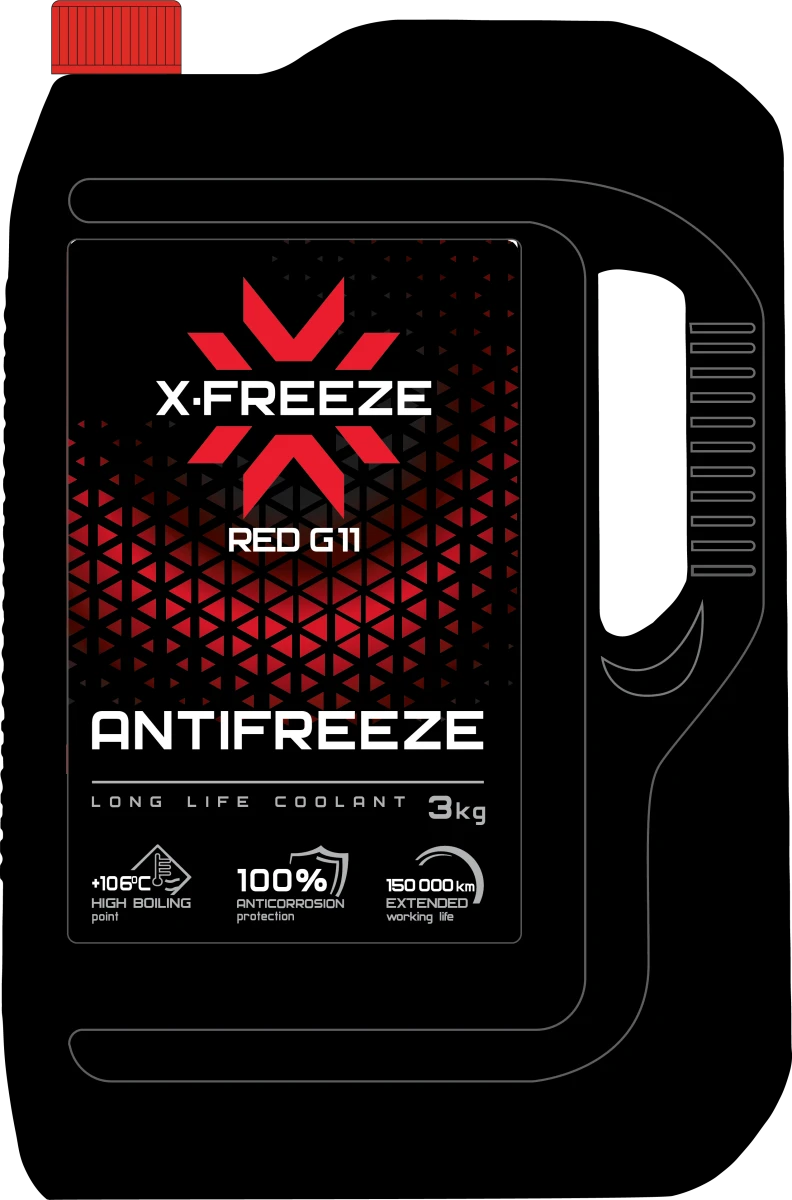 Антифриз красный Red 11 3 кг X-FREEZE 430206095