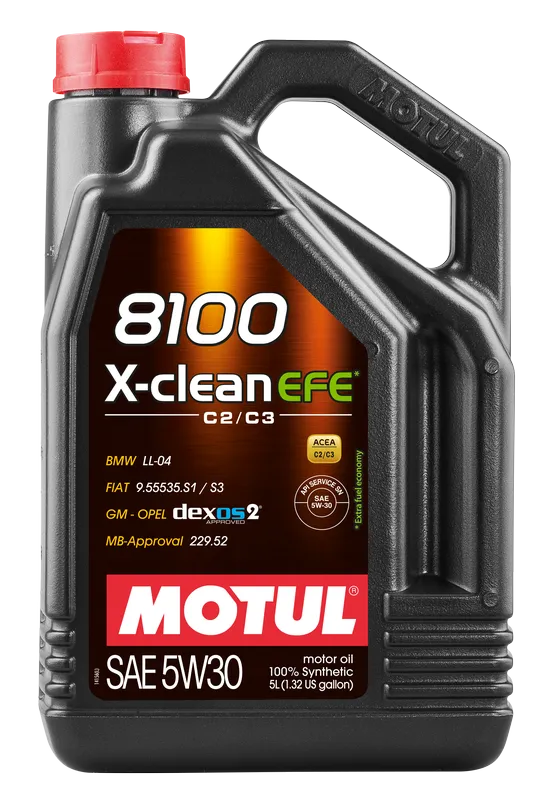 Изображение Масло моторное MOTUL 8100 X-CLEAN EFE 5W-30 5л 109471 Масло моторное MOTUL 8100 X-CLEAN EFE 5W-30 5л 109471