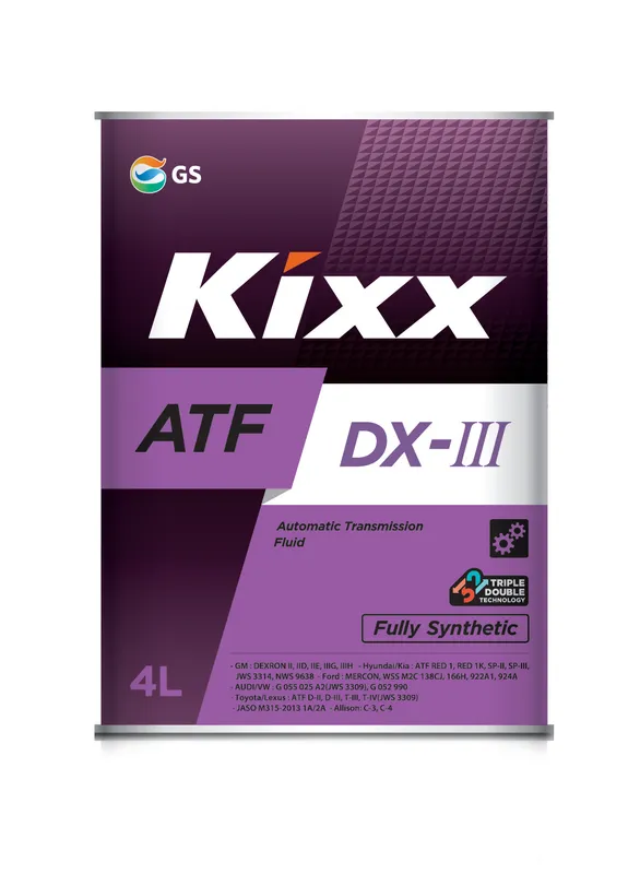 Трансмиссионное масло KIXX ATF DX-III 4л L250944TR1
