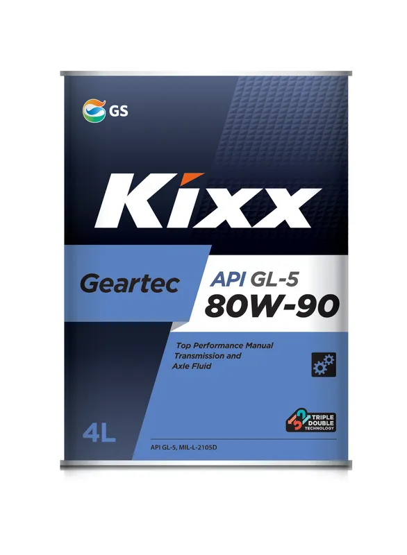 Изображение Трансмиссионное масло KIXX GEARTEC GL-5 80W-90 4л L298344TE1 Трансмиссионное масло KIXX GEARTEC GL-5 80W-90 4л L298344TE1