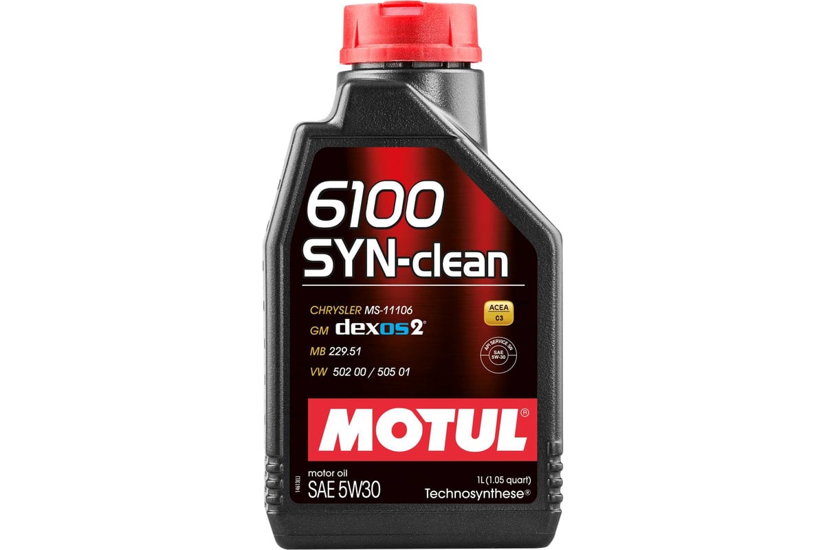 Масло моторное MOTUL 6100 SYN-CLEAN 5W-30 1л 112133
