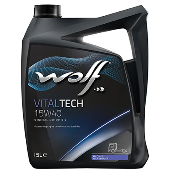 Изображение Масло моторное WOLF 15W-40 5л 14636/5 Масло моторное WOLF 15W-40 5л 14636/5
