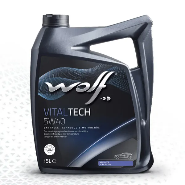 Изображение Масло моторное WOLF VITALTECH 5W-40 5л 16116/5 Масло моторное WOLF VITALTECH 5W-40 5л 16116/5