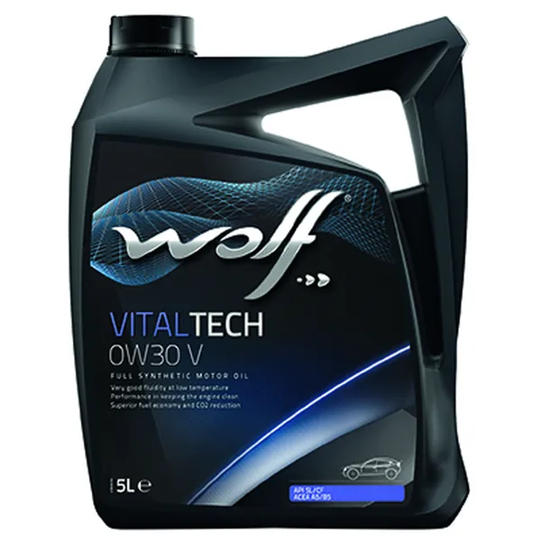 Изображение Масло моторное WOLF VITALTECH V 0W-30 5л 22105/5 Масло моторное WOLF VITALTECH V 0W-30 5л 22105/5