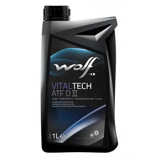 Изображение Трансмиссионное масло WOLF VITALTECH ATF DIII 1л 3006/1 Трансмиссионное масло WOLF VITALTECH ATF DIII 1л 3006/1