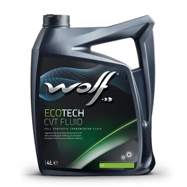 Трансмиссионное масло WOLF ECOTECH CVT FLUID 4л 3020/4