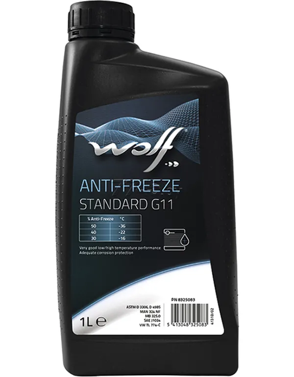 Изображение G11 Anti-freeze Standard 1 л концентрат антифриза синий WOLF 50000/1 G11 Anti-freeze Standard 1 л концентрат антифриза синий WOLF 50000/1