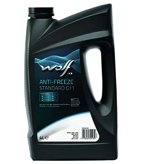 Изображение Антифриз G11 синий Anti-Freeze Standard 4 л WOLF 50000/4 Антифриз G11 синий Anti-Freeze Standard 4 л WOLF 50000/4