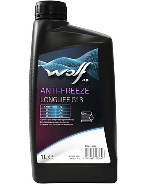 Изображение Антифриз G13 красный Longlife 1 л WOLF 50002/1 Антифриз G13 красный Longlife 1 л WOLF 50002/1