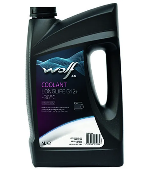 Изображение Антифриз G12+ красный Coolant Longlife 4 л WOLF 50101/4 Антифриз G12+ красный Coolant Longlife 4 л WOLF 50101/4