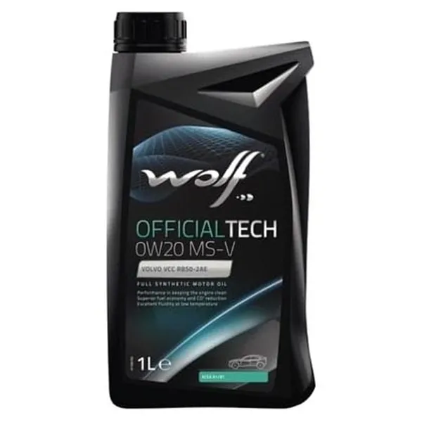 Изображение Масло моторное WOLF OFFICIALTECH MS-V 0W-20 1л 65617/1 Масло моторное WOLF OFFICIALTECH MS-V 0W-20 1л 65617/1