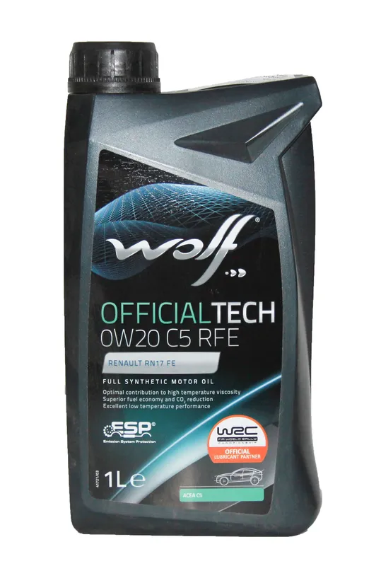 Масло моторное WOLF OFFICIALTECH 0W-20 1л 65635/1