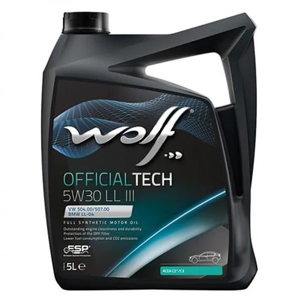 Изображение Масло моторное WOLF OFFICIALTECH 5W-30 5л 65644/5 Масло моторное WOLF OFFICIALTECH 5W-30 5л 65644/5