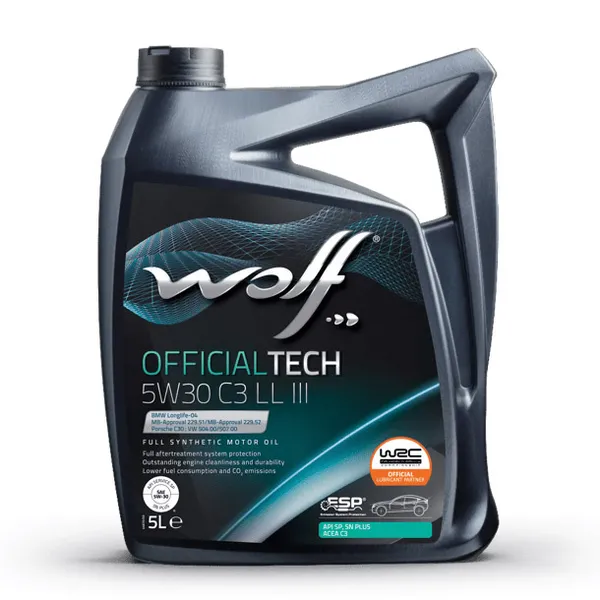 Изображение Масло моторное WOLF OFFICIALTECH 5W-30 5л 65644/5 Масло моторное WOLF OFFICIALTECH 5W-30 5л 65644/5