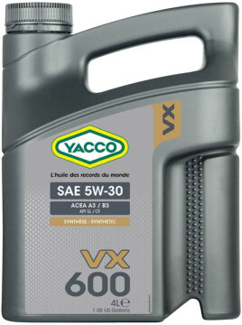 Масло моторное YACCO 5W-30 4л YACCO5W30VX6004
