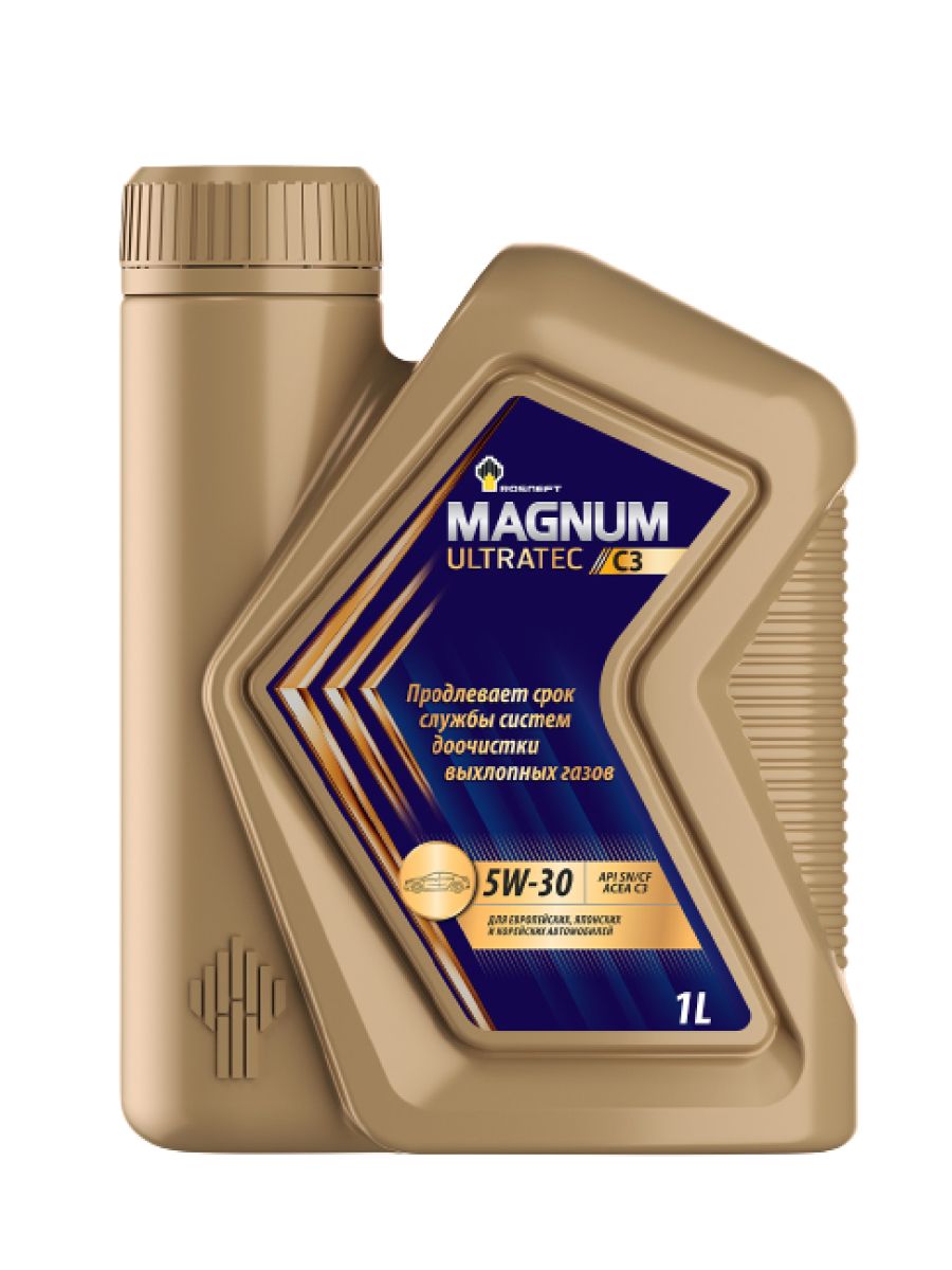 Масло моторное ROSNEFT MAGNUM ULTRATEC C3 5W-30 1л ROSNEFT 5W30 MAGNUM ULTRATEC C3/1