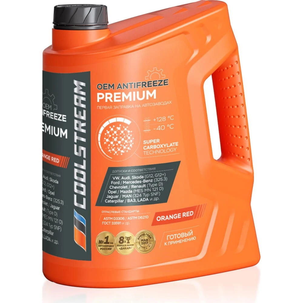 Изображение Антифриз Premium 40 оранжевый 5 кг COOLSTREAM CS010102 Антифриз Premium 40 оранжевый 5 кг COOLSTREAM CS010102