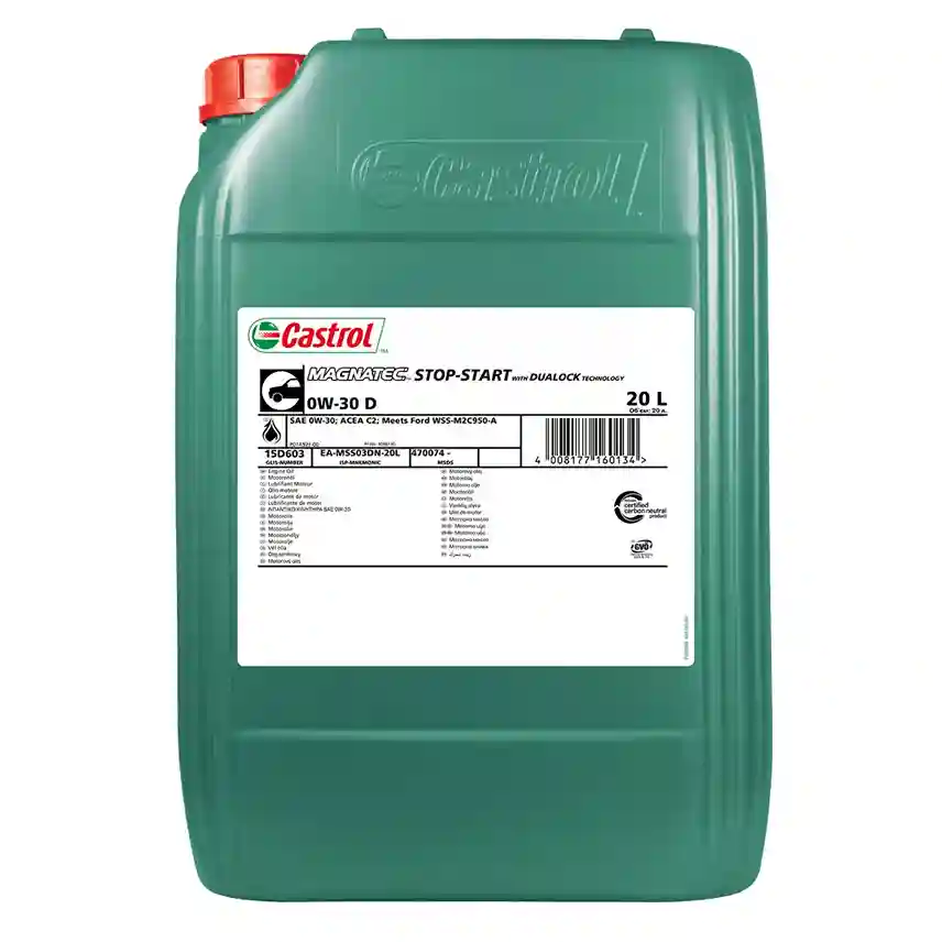 Масло моторное CASTROL MAGNATEC D 0W-30 20л 15F679