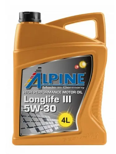 Масло моторное ALPINE OIL LONGLIFE III 5W-30 4л 0100288
