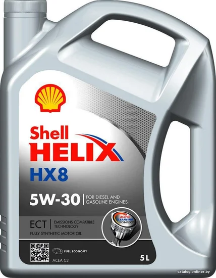 Масло моторное SHELL 5W-30 5л SHELL 5W30 HELIX HX8 ECT C3/5