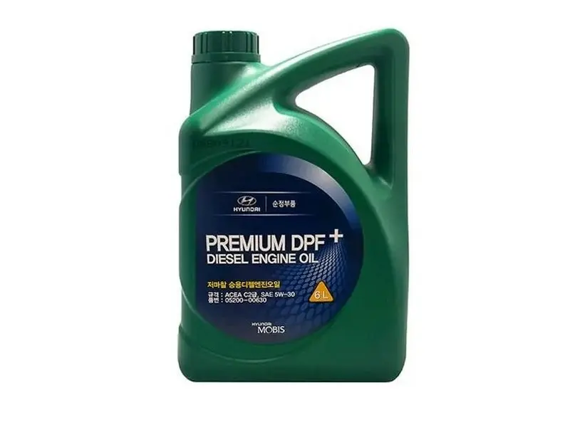 Масло моторное HYUNDAI/KIA/MOBIS PREMIUM+ DIESEL ENGINE 5W-30 6л 0520000630