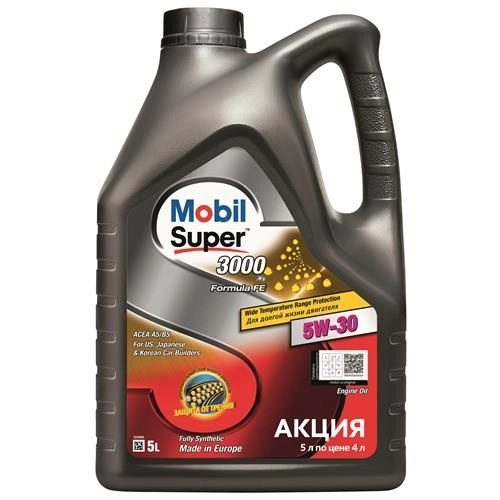 Масло моторное MOBIL SUPER 3000 X1 FORMULA 5W-30 5л 151525
