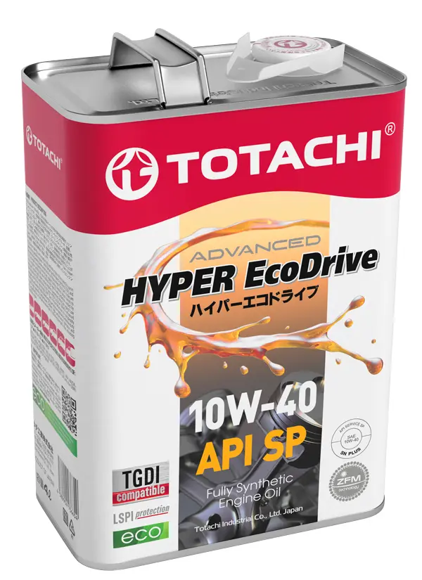 Масло моторное TOTACHI HYPER ECODRIVE 10W-40 4л E0404