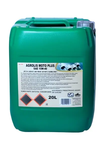Масло моторное LOTOS AGROLIS MOTO PLUS 15W-40 20л WF2L02A40000