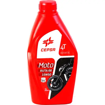 Масло моторное CEPSA MOTO 4T RUTA 66 15W-50 1л 514254191
